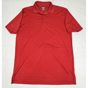 Callaway Polo Shirt Mens‎ Large. Opti-Dri Red Polyester ShortSleeve.